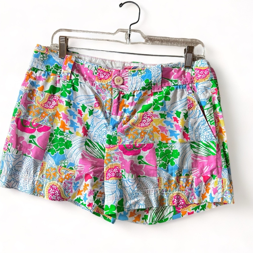 Lilly Pulitzer Patchwork Callahan Shorts S 6